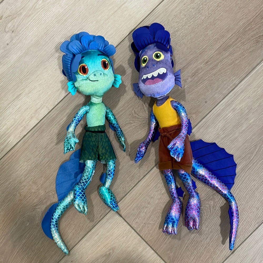 Luca and Alberto Disney Plush Toy Bundle